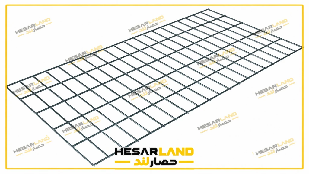 شیت توری گابیون کلاسیک با شبکه جوشی مستطیلی و سطح صلب