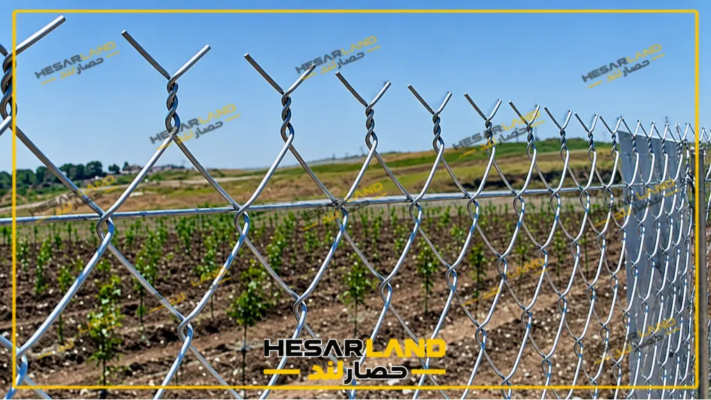 نصب توری حصاری گالوانیزه برای محوطه و زمین کشاورزی