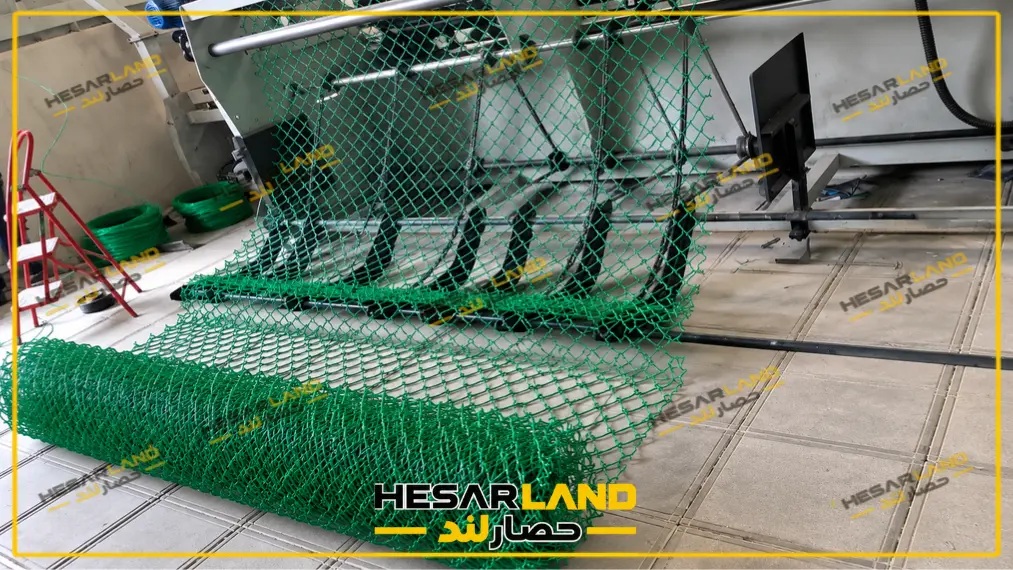 خط تولید توری حصاری روکشدار PVC