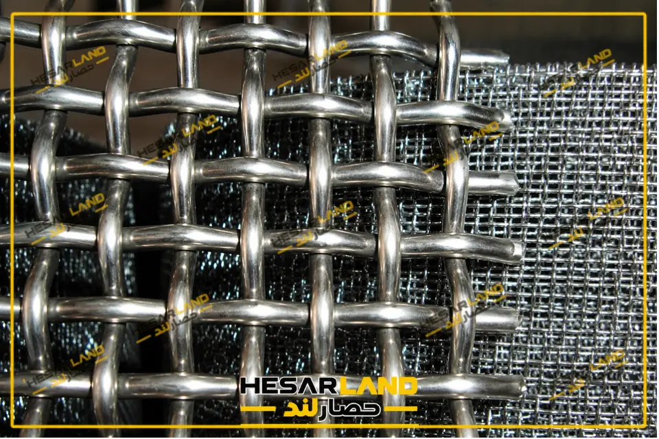 مقایسه توری سرندی استیل با چشمه ریز و درشت